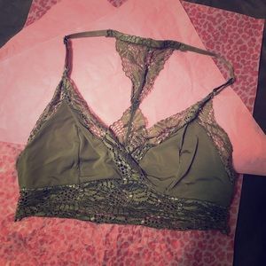 Olive green bralette